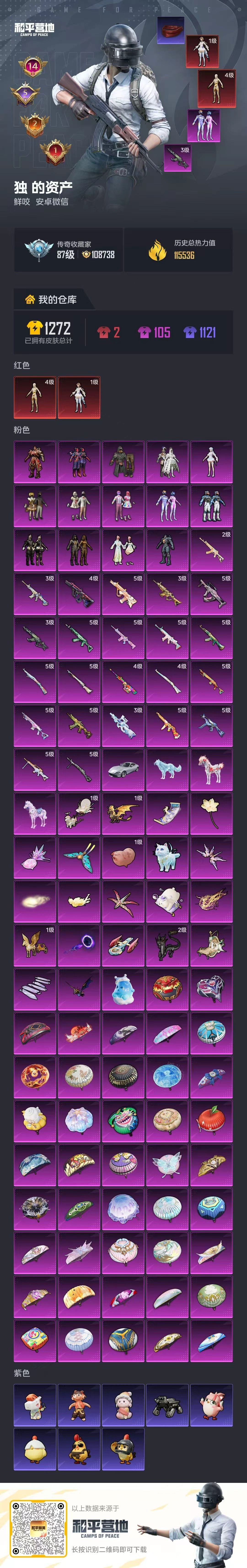 HPSJ4152461和平精英账号详情图2