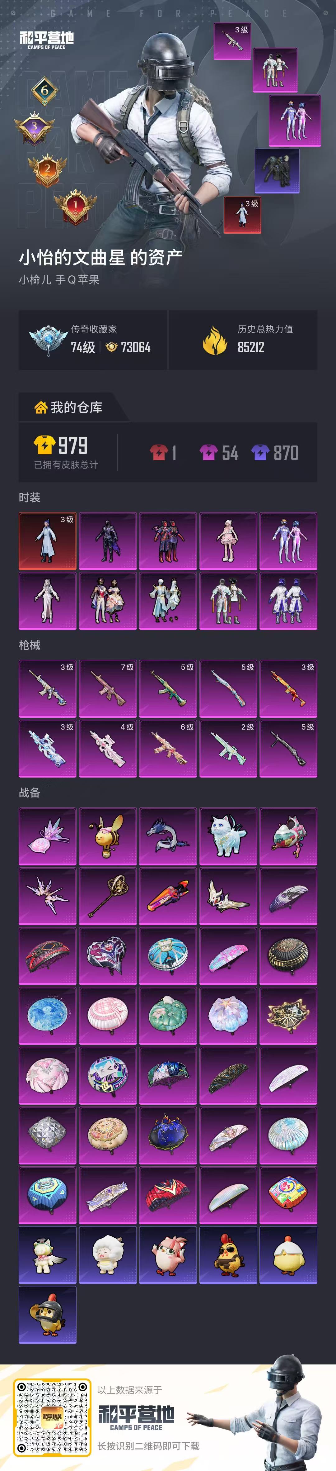 HPSJ4152973和平精英账号详情图2