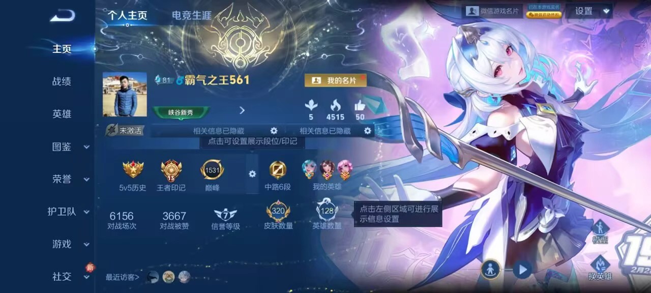 WZCMW4293483王者荣耀账号详情图1