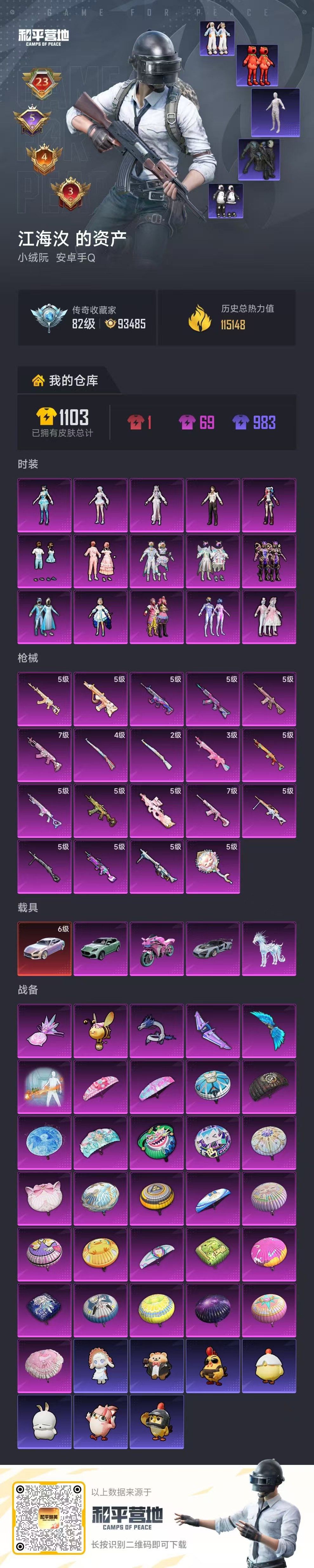 HPSJ4153047和平精英账号详情图2