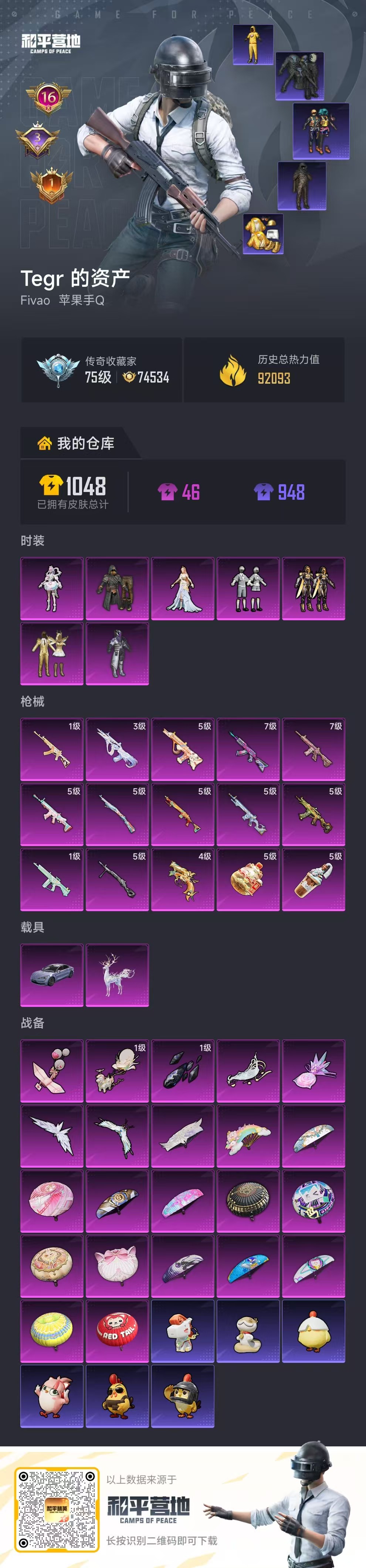 HPSJ4153004和平精英账号详情图2