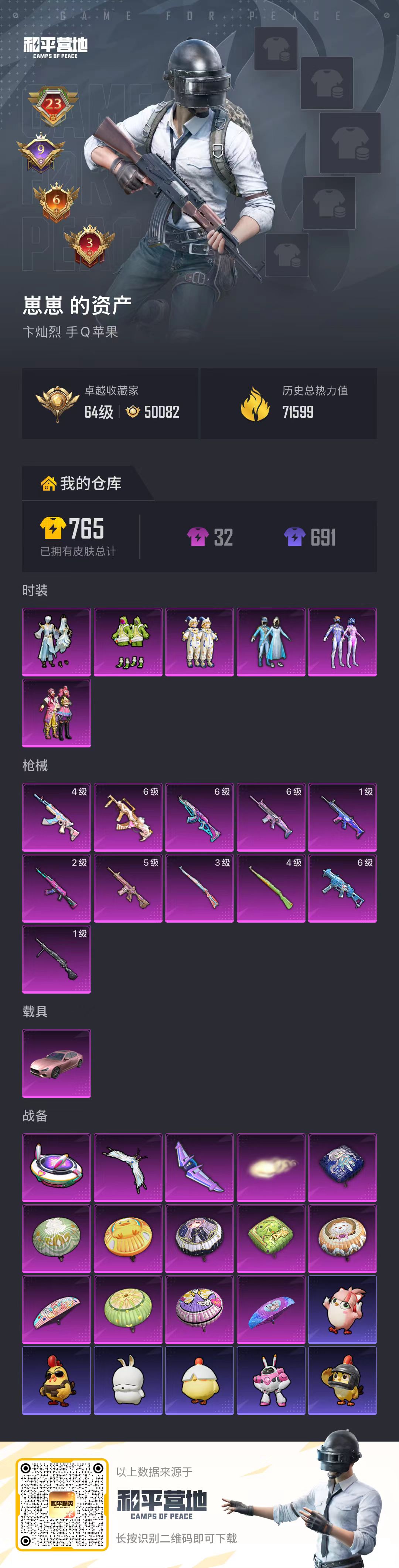 HPSJ4152925和平精英账号详情图2