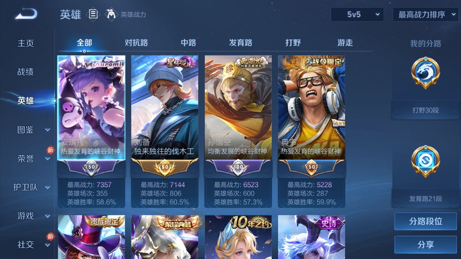 WZCMW4294009王者荣耀账号详情图2