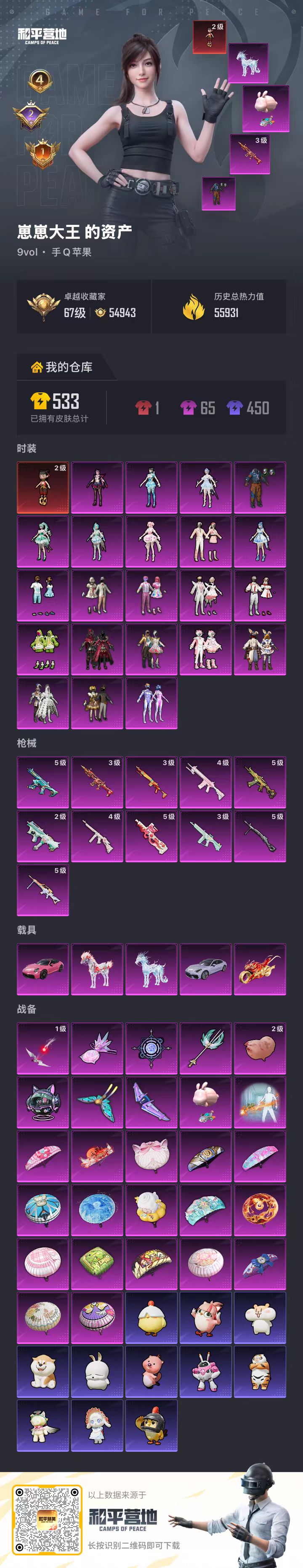 HPSJ4153025和平精英账号详情图2