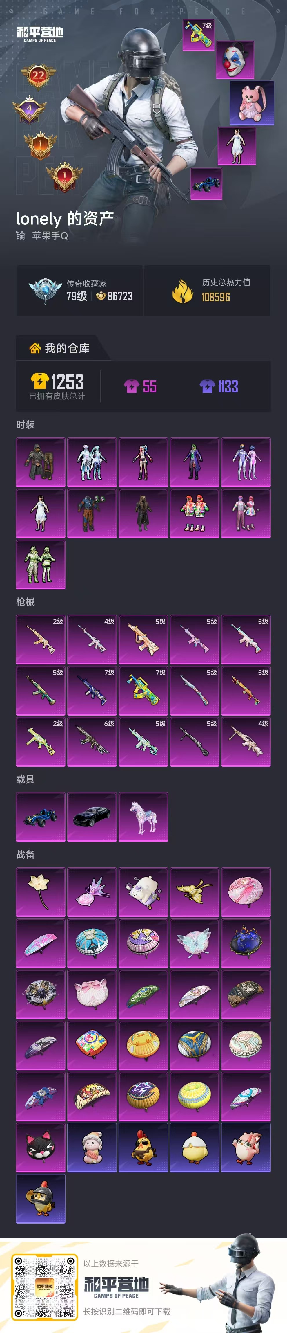 HPSJ4152952和平精英账号详情图2