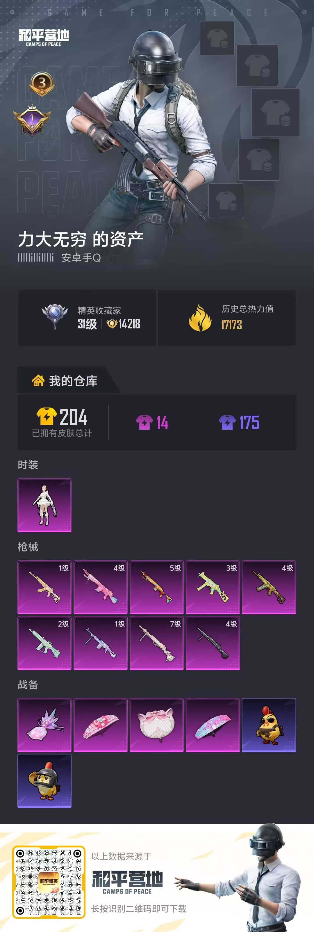 HPSJ4153010和平精英账号详情图2