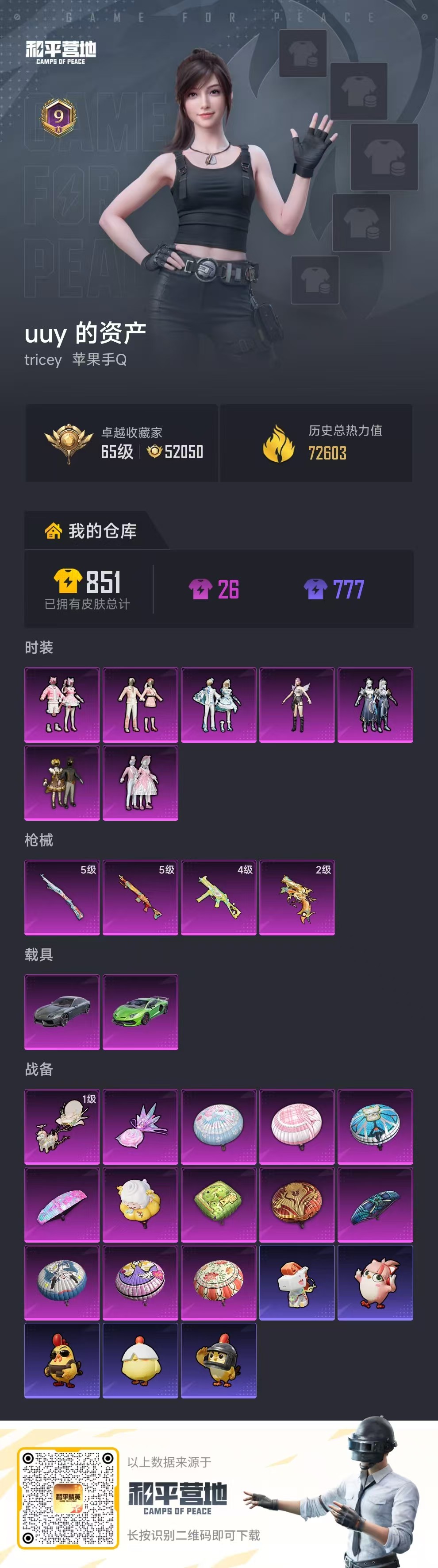 HPSJ4152931和平精英账号详情图2