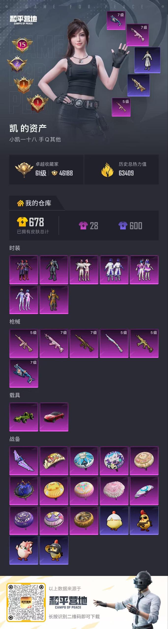 HPSJ4153018和平精英账号详情图2