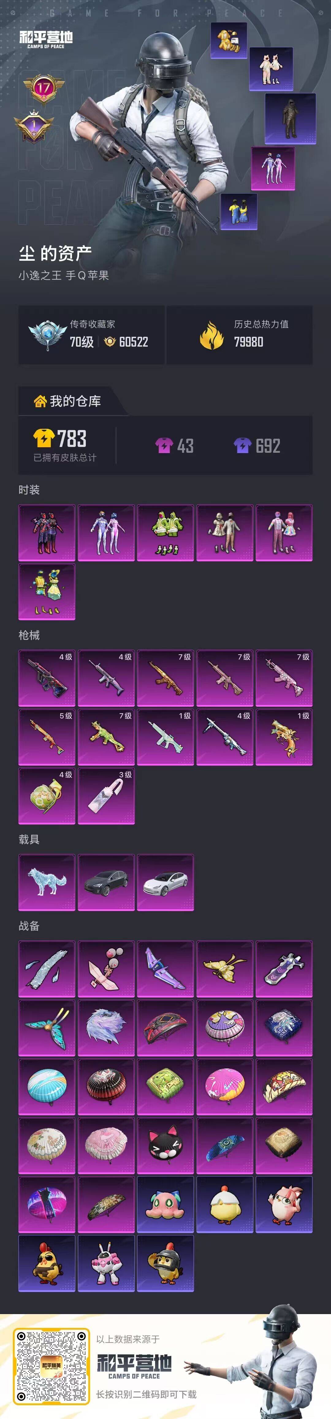 HPSJ4152945和平精英账号详情图2