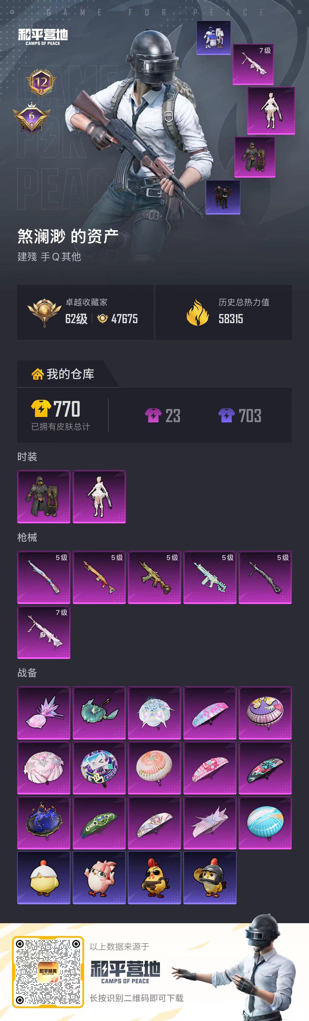 HPSJ4152414和平精英账号详情图2