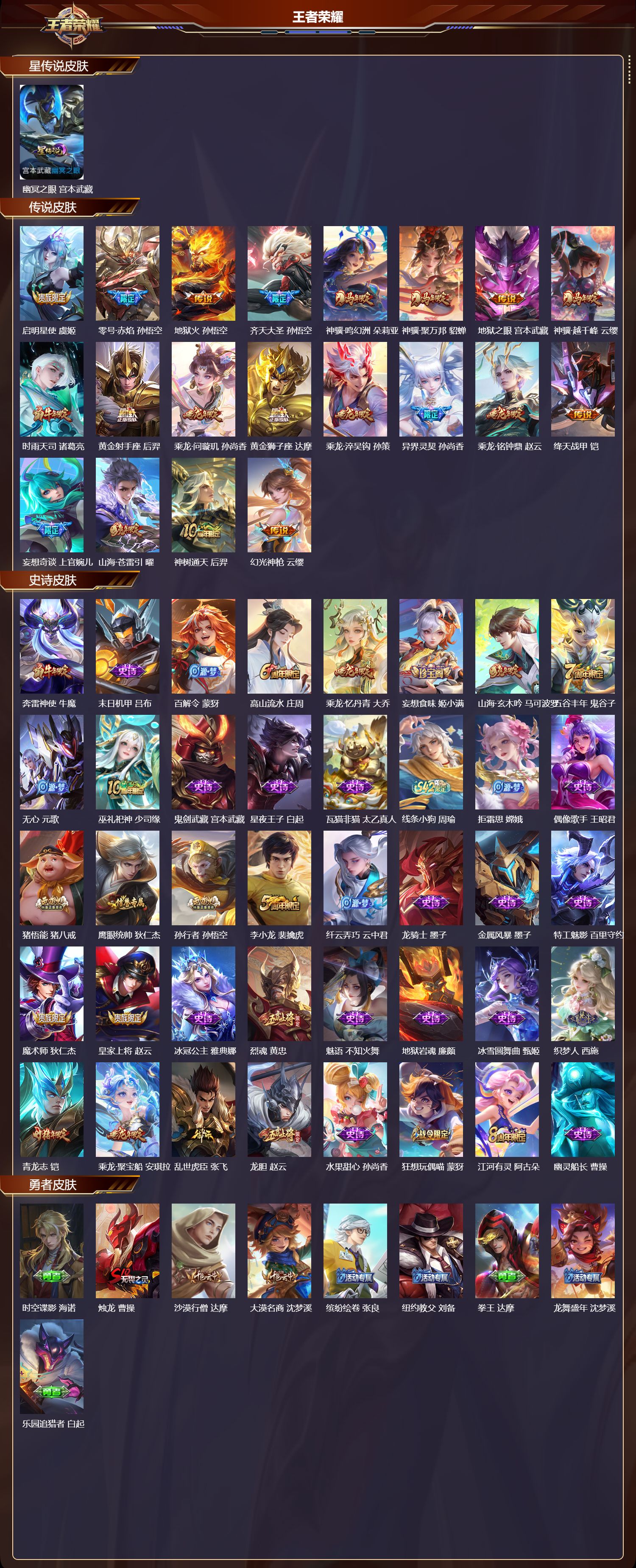 WZMK4270942王者荣耀账号详情图2 WZMK4270942王者荣耀账号详情图2