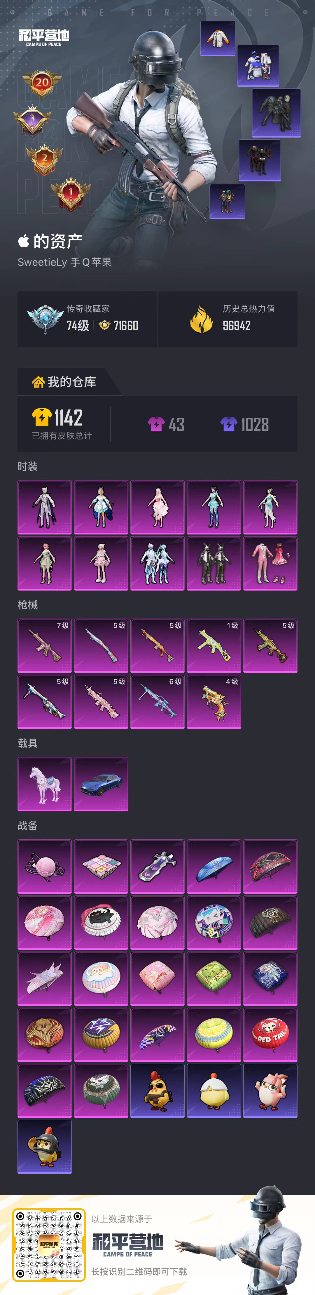 HPSJ4152930和平精英账号详情图2