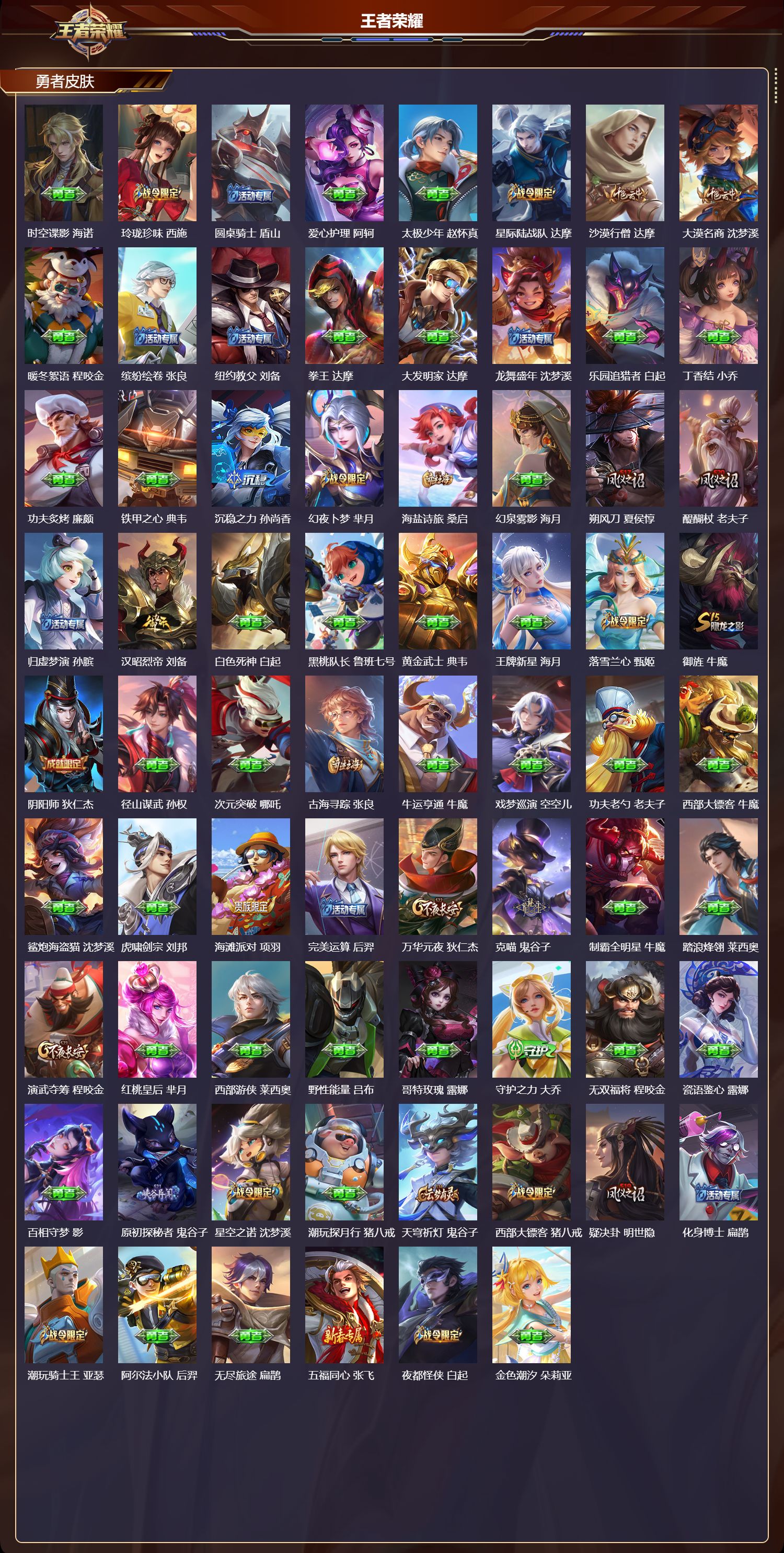 WZQM4270916王者荣耀账号详情图5