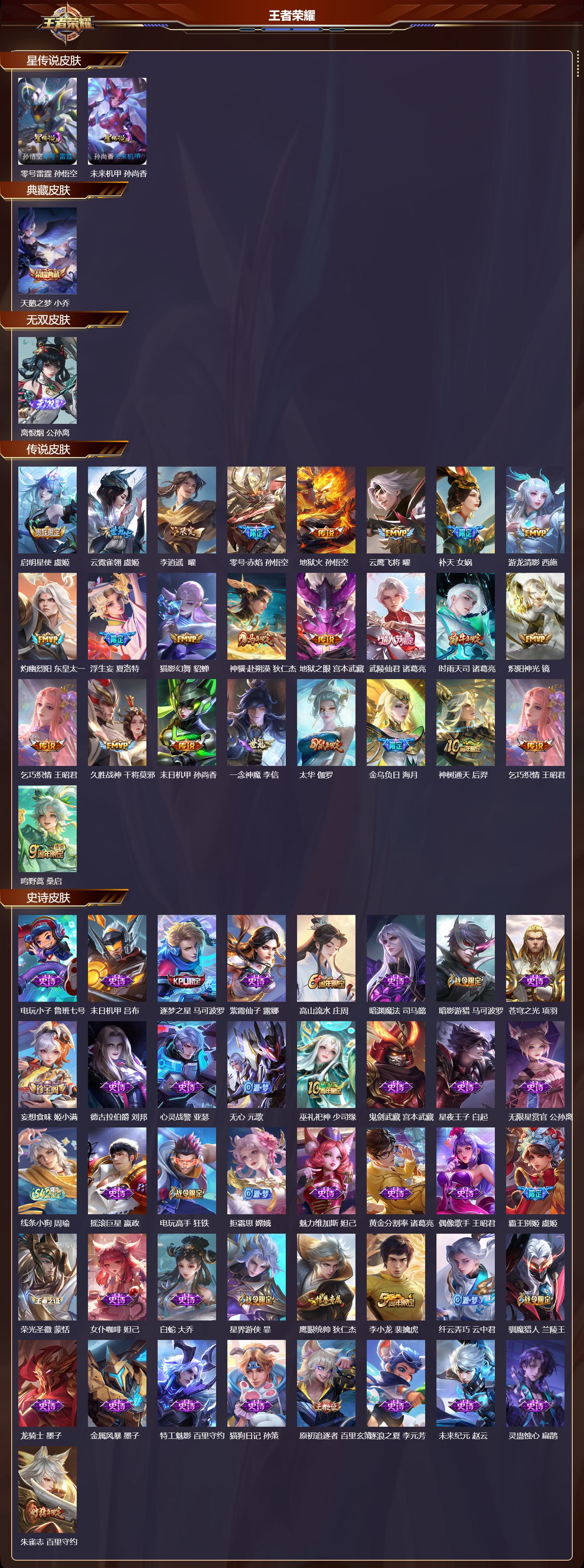 WZQM4201851王者荣耀账号详情图3