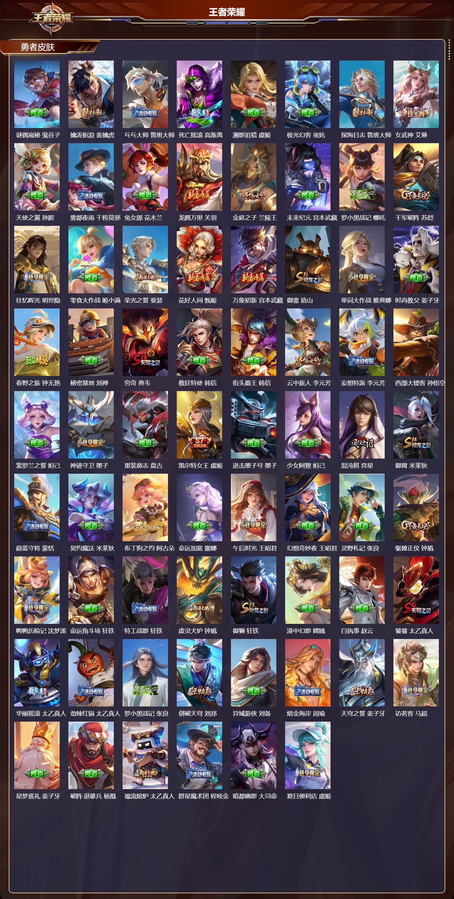 WZMK4201856王者荣耀账号详情图6