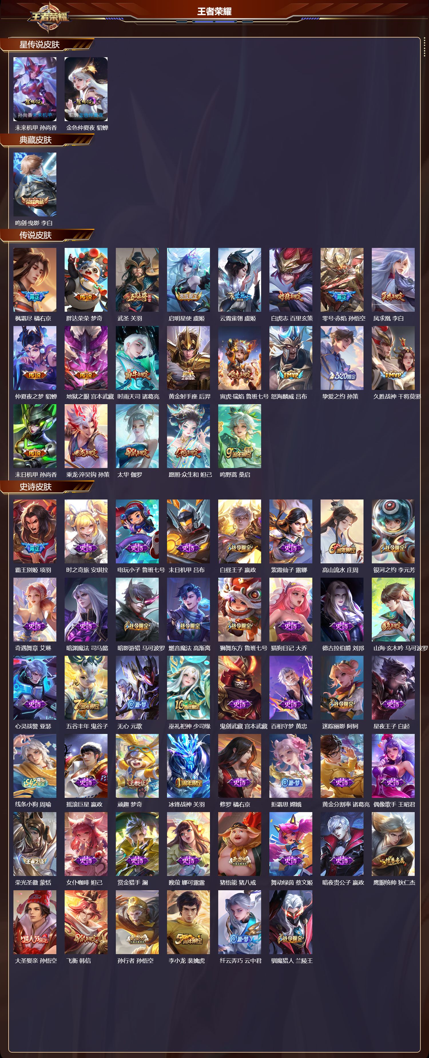 WZQM4201883王者荣耀账号详情图3