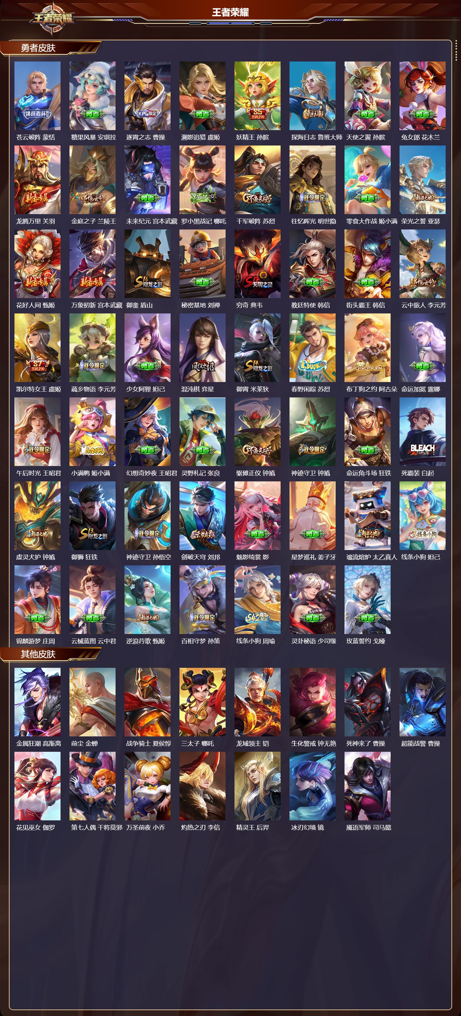 WZQM4201789王者荣耀账号详情图5