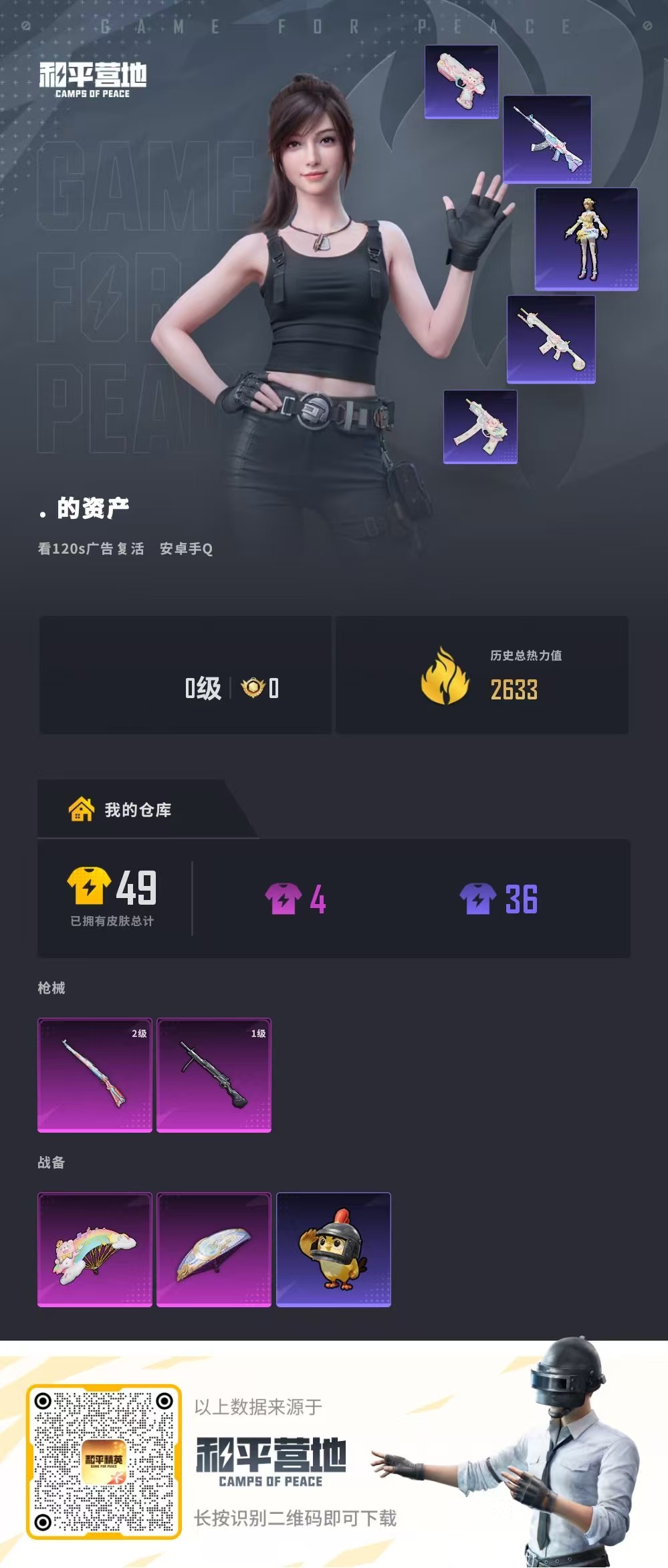 HPCMW4113175和平精英账号详情图2