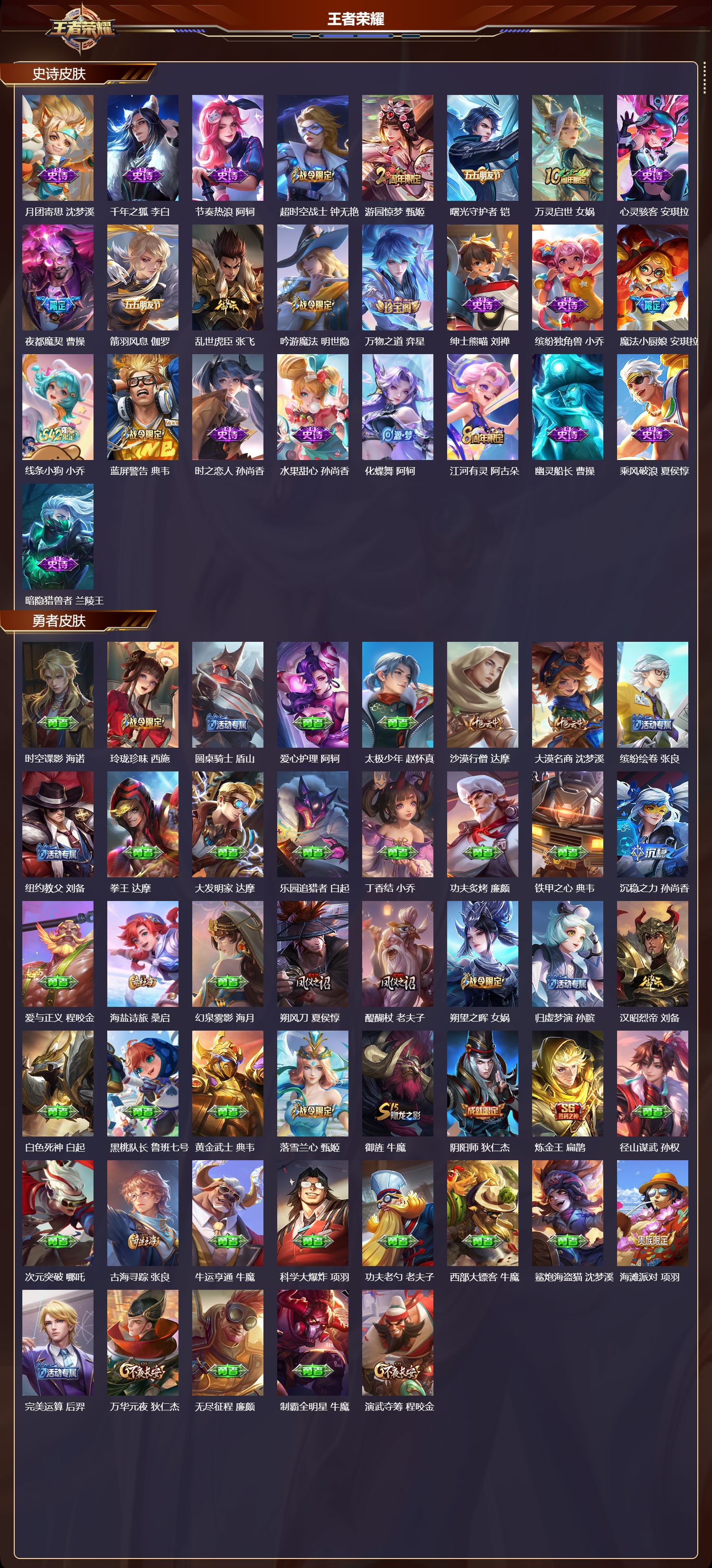 WZMK4201865王者荣耀账号详情图4