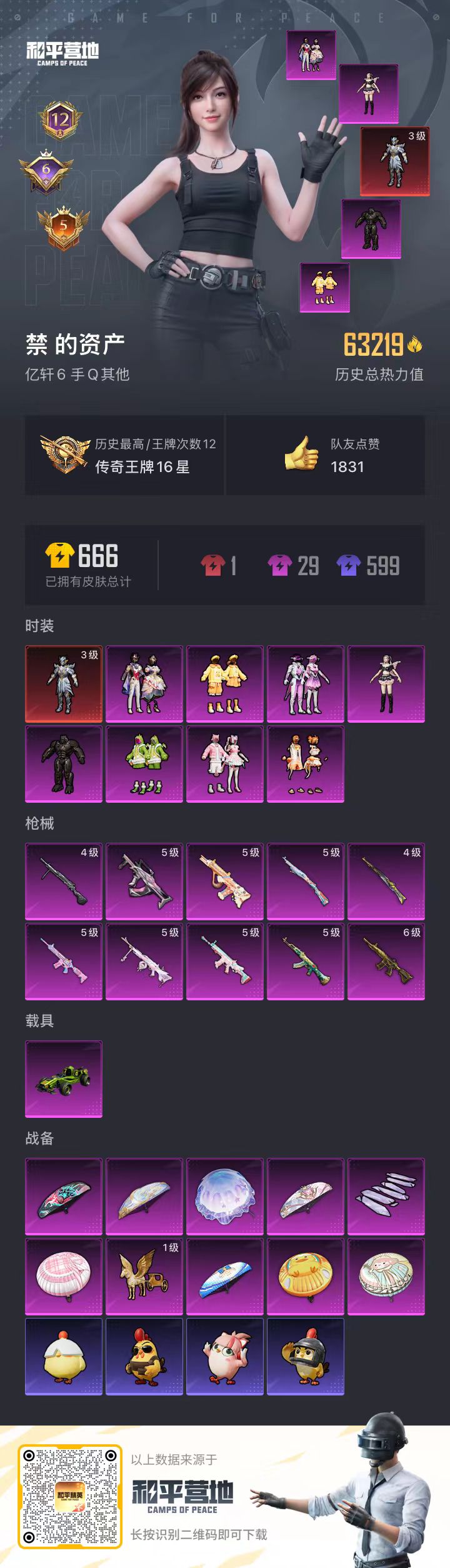 HPCMW4113267和平精英账号详情图2