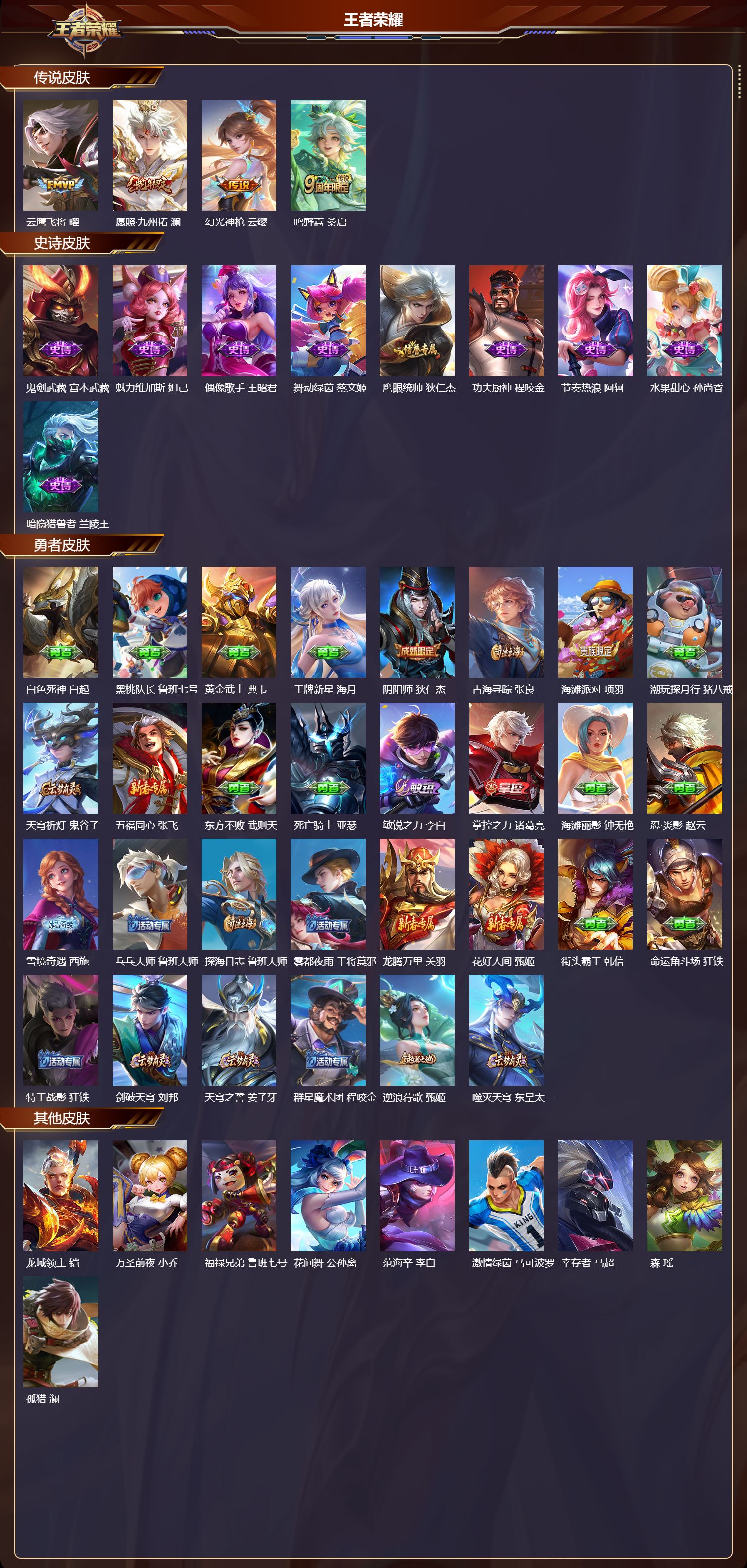 WZMK4201898王者荣耀账号详情图2 WZMK4201898王者荣耀账号详情图2