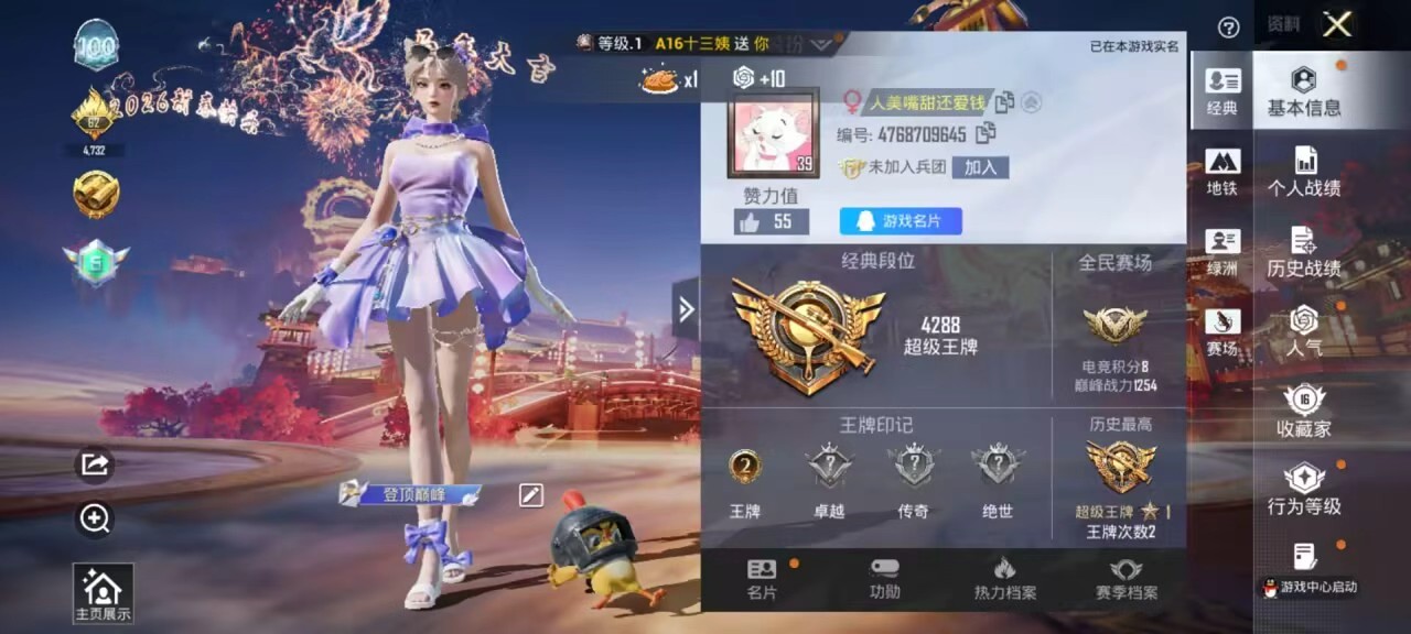 HPCMW4111371和平精英账号详情图3