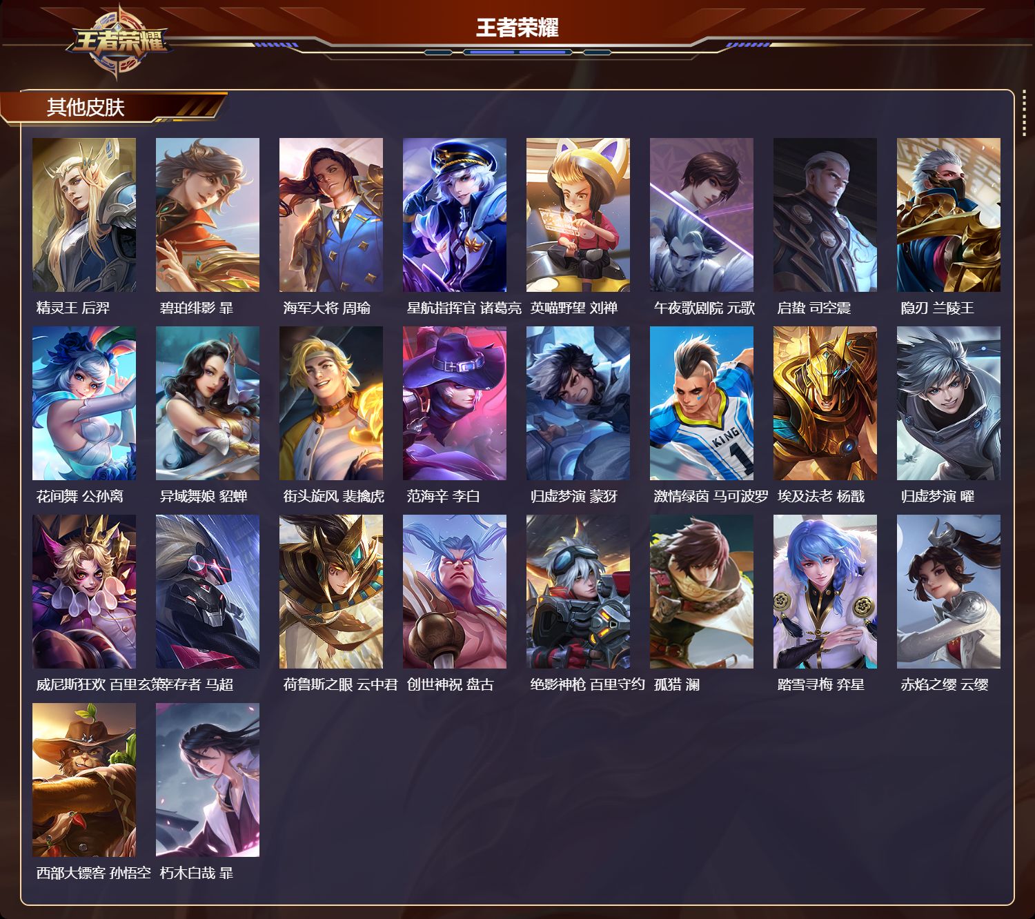 WZMK4201208王者荣耀账号详情图4