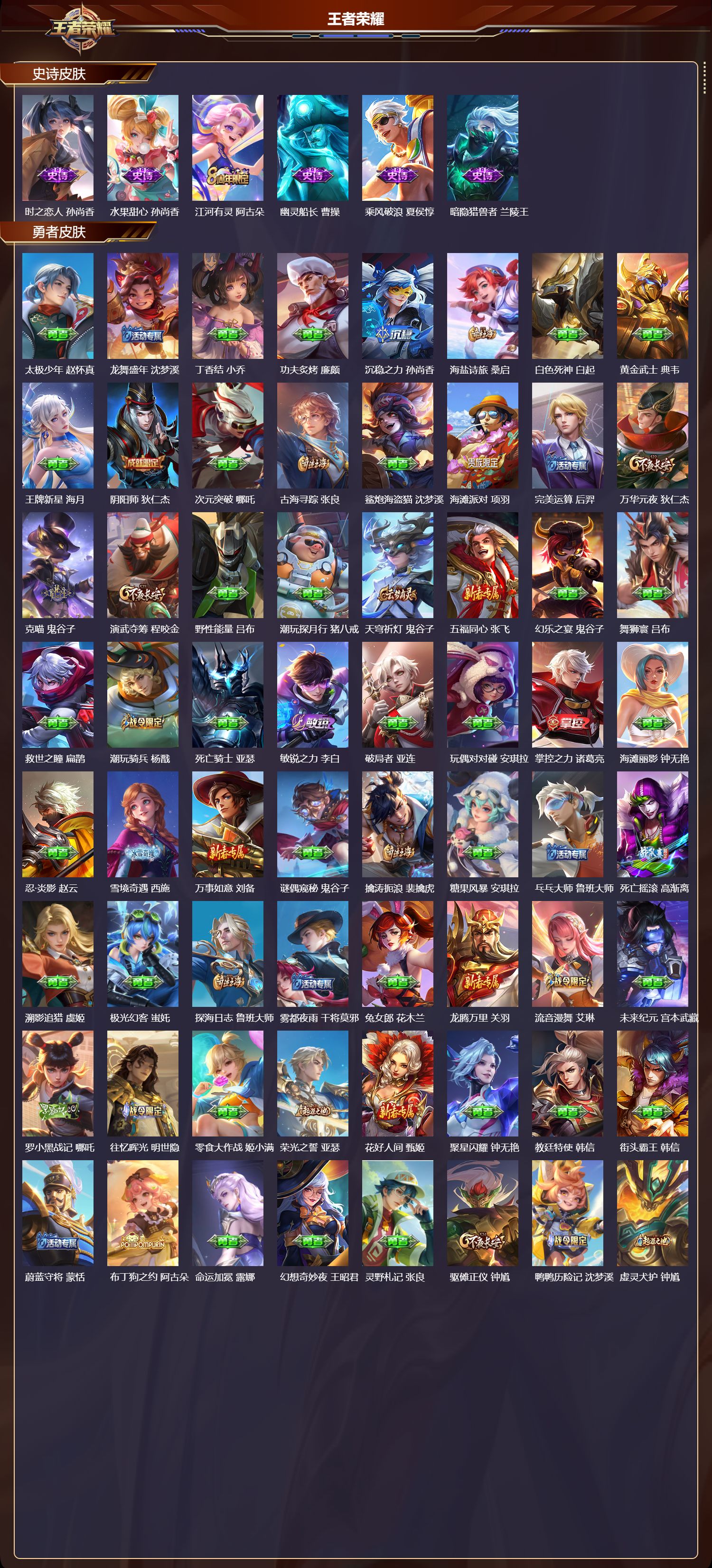 WZQM4201177王者荣耀账号详情图4