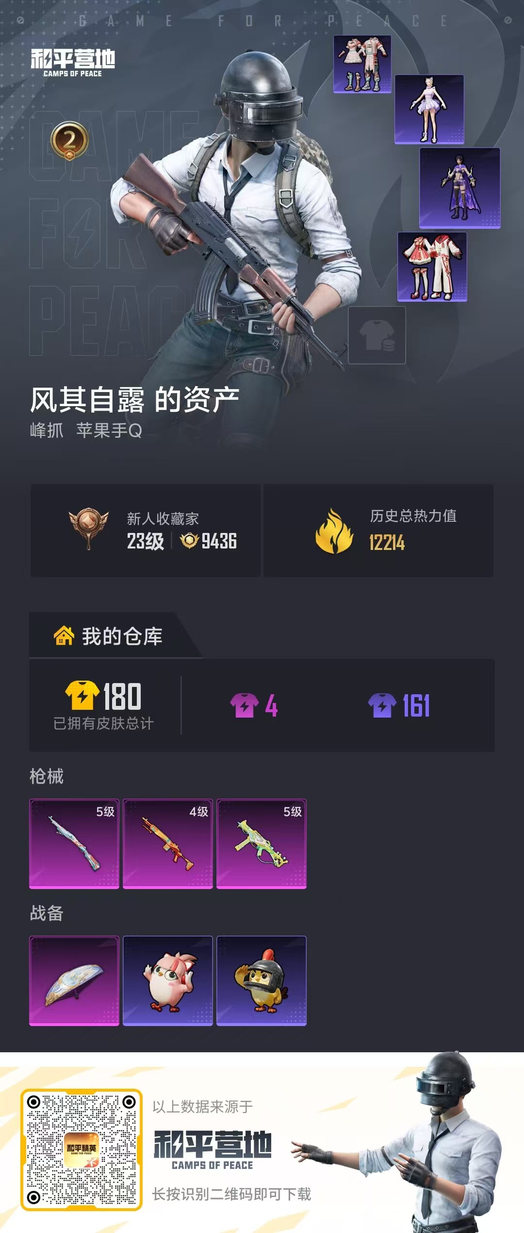 HPSJ4109377和平精英账号详情图2