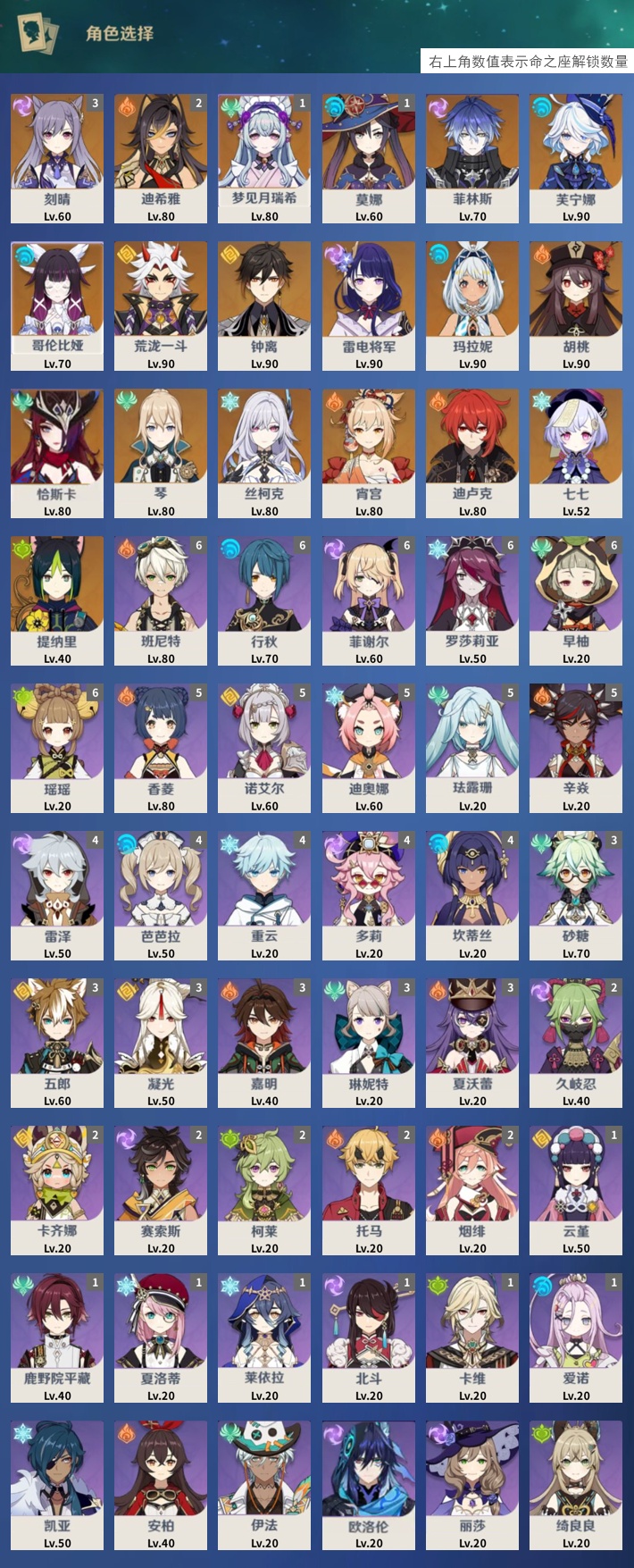 YSMK43072原神账号详情图3