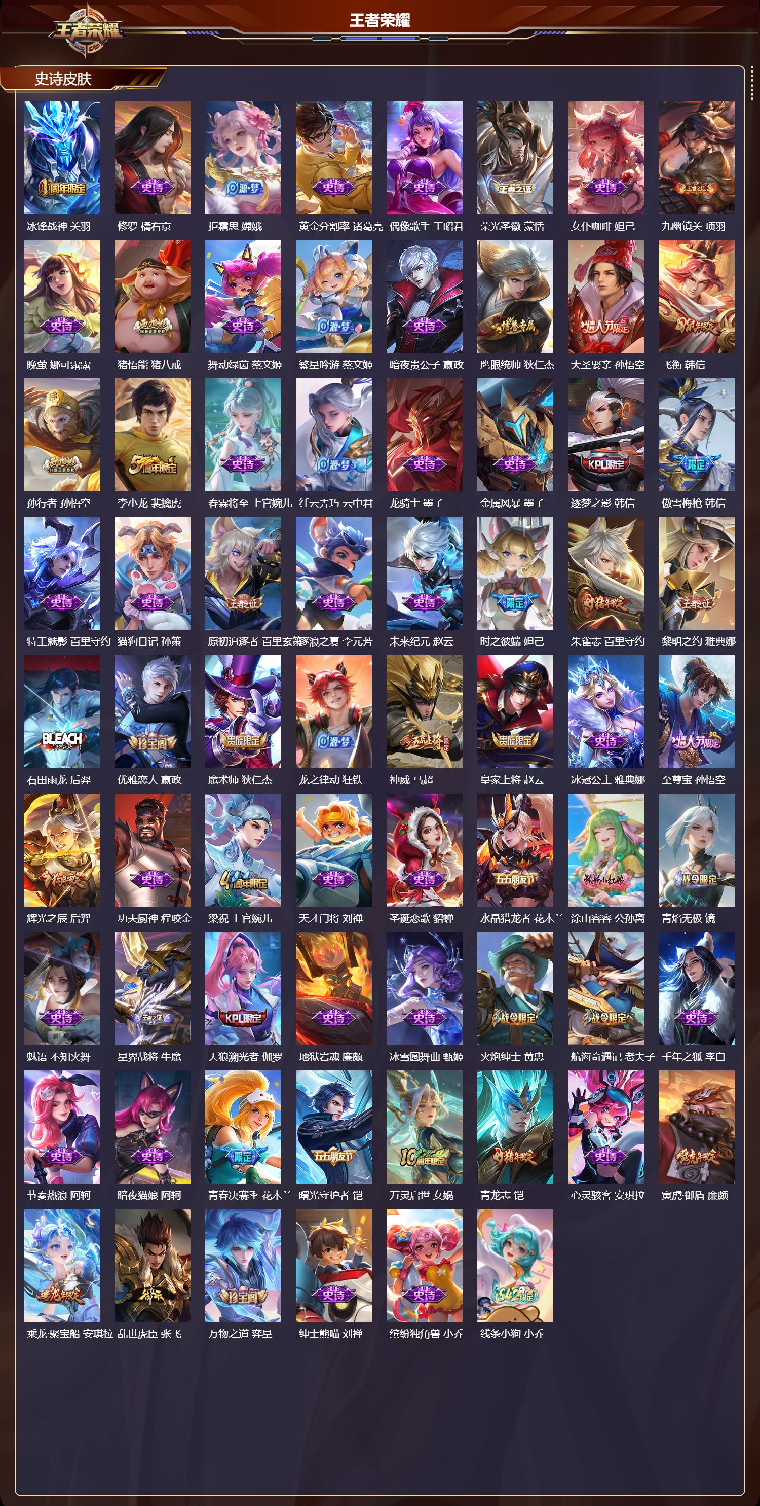 WZQM4203573王者荣耀账号详情图4