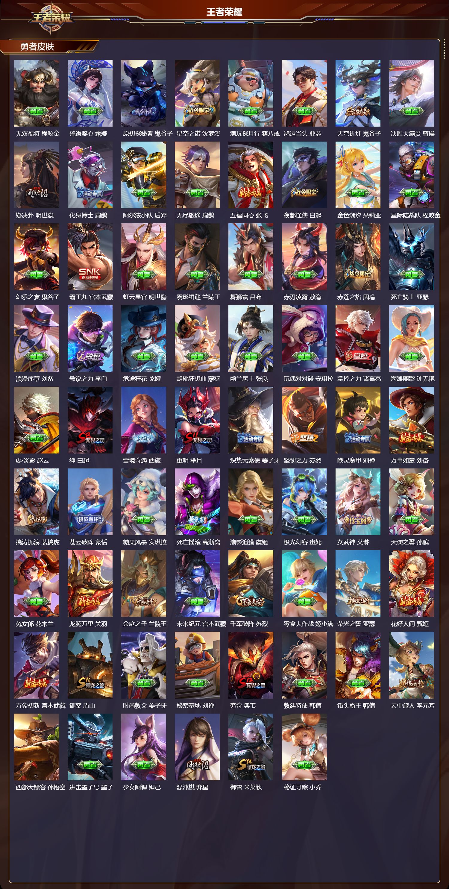 WZQM4203630王者荣耀账号详情图5