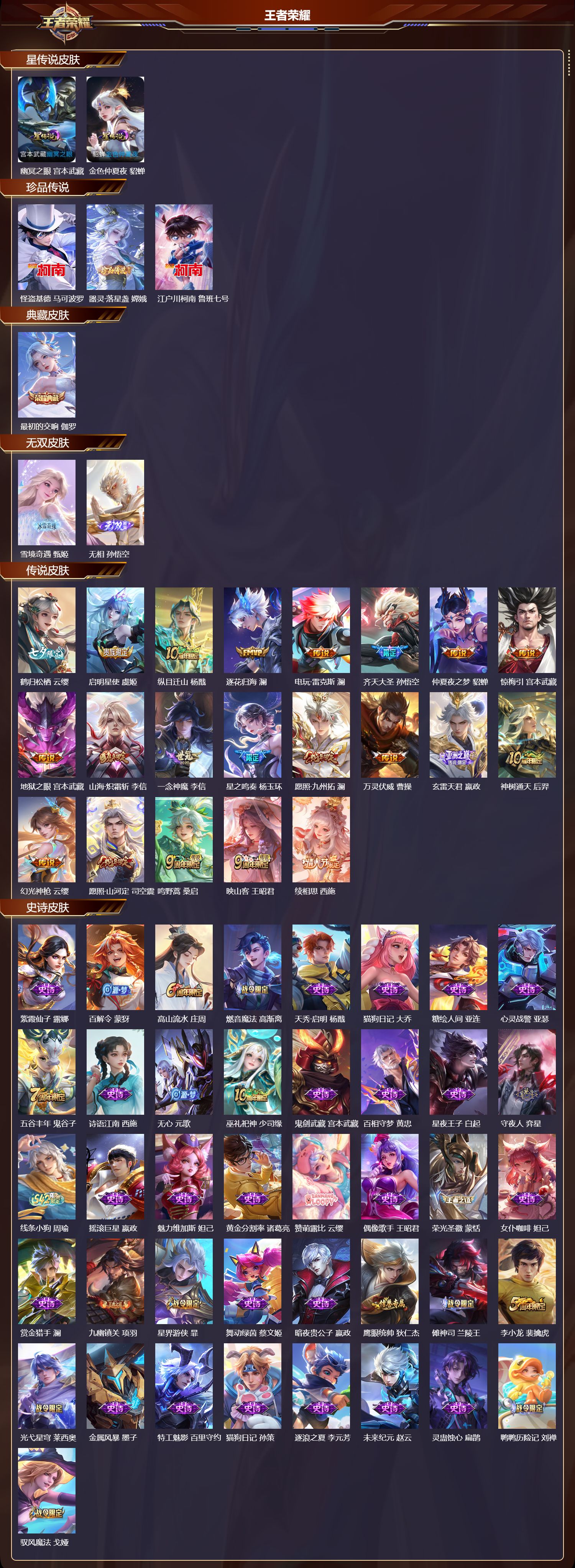 WZQM4203576王者荣耀账号详情图3