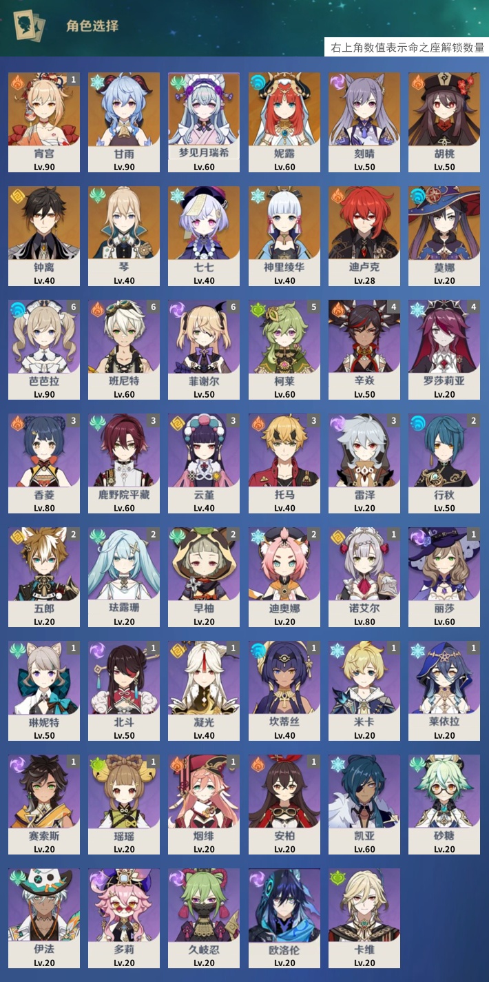 YSMK43096原神账号详情图3