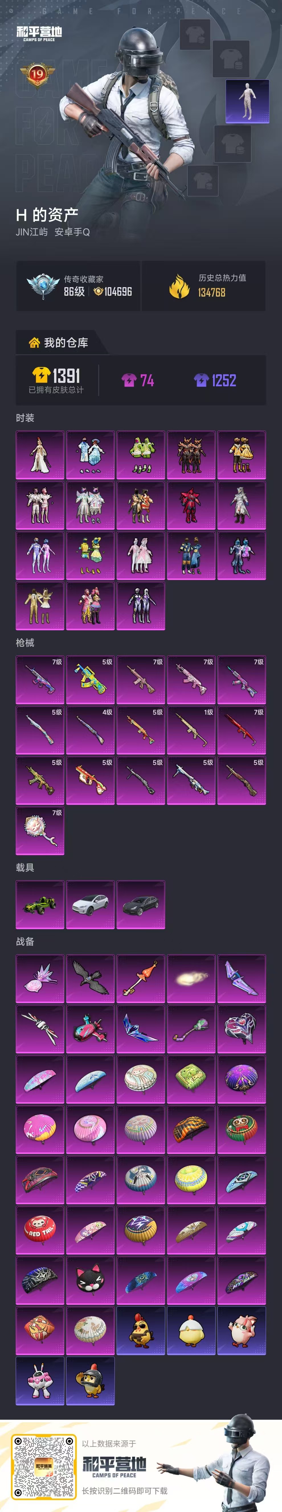 HPSJ4112191和平精英账号详情图2