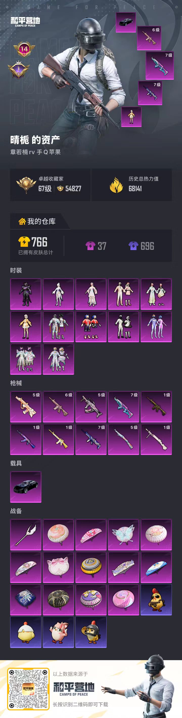 HPSJ4112169和平精英账号详情图2