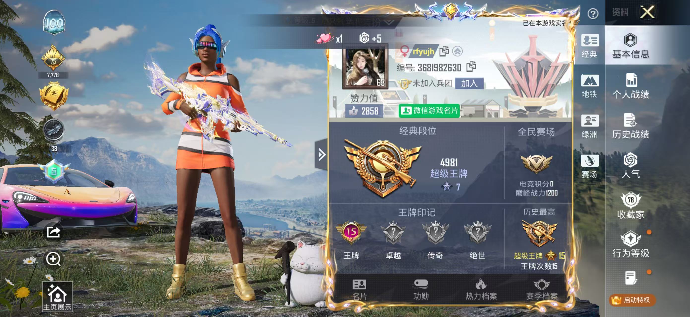 HPCMW4116534和平精英账号详情图6