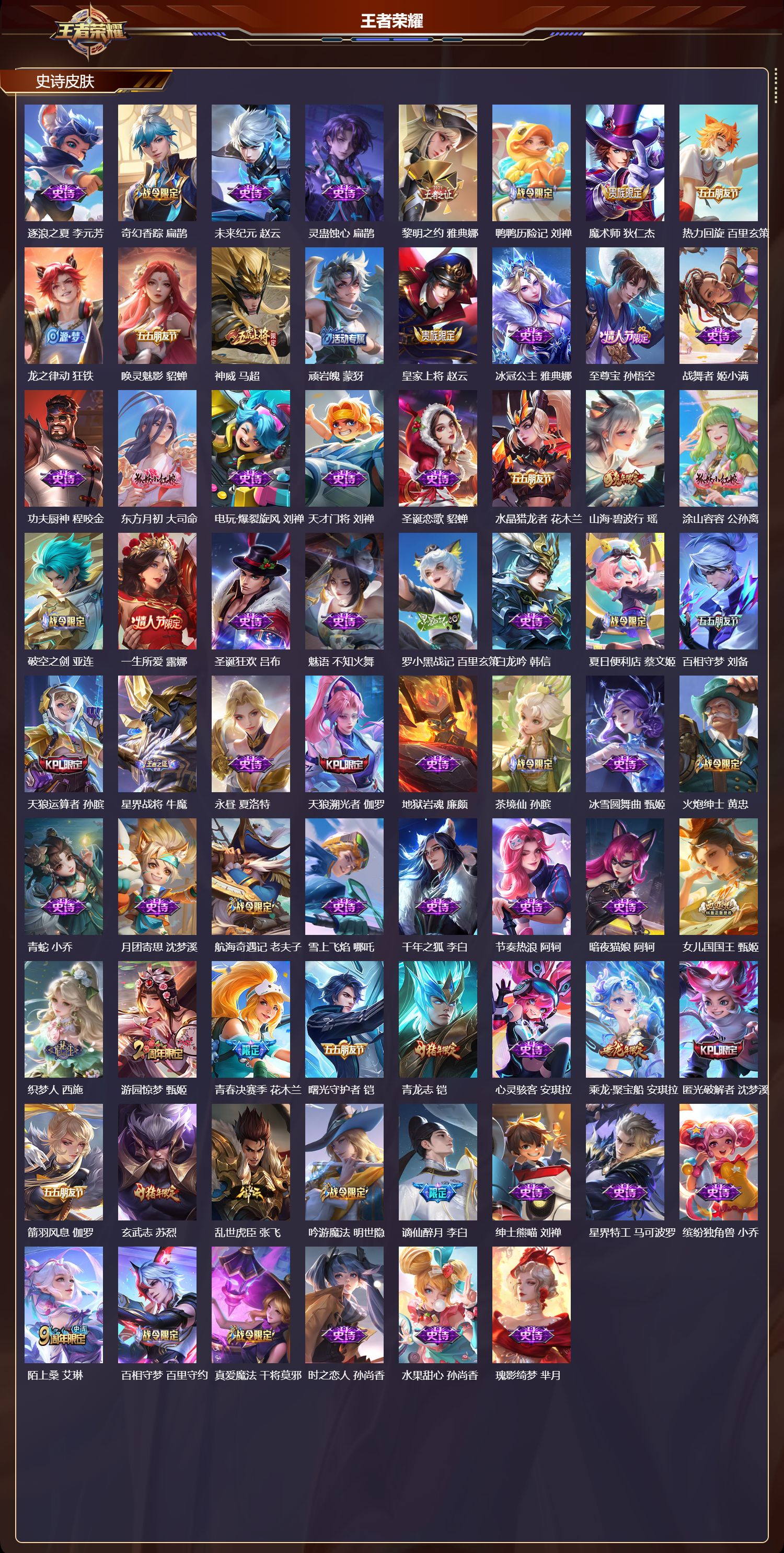 WZQM4205689王者荣耀账号详情图5