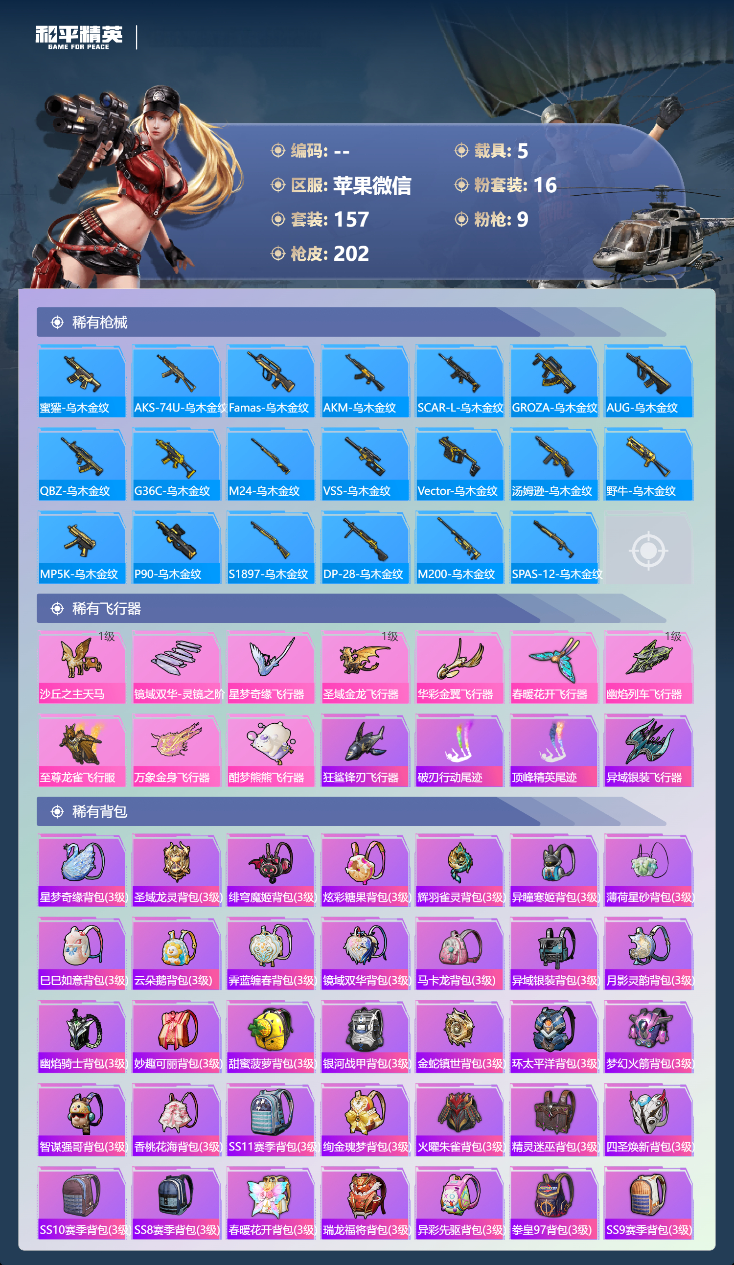 HPCMW4116529和平精英账号详情图9