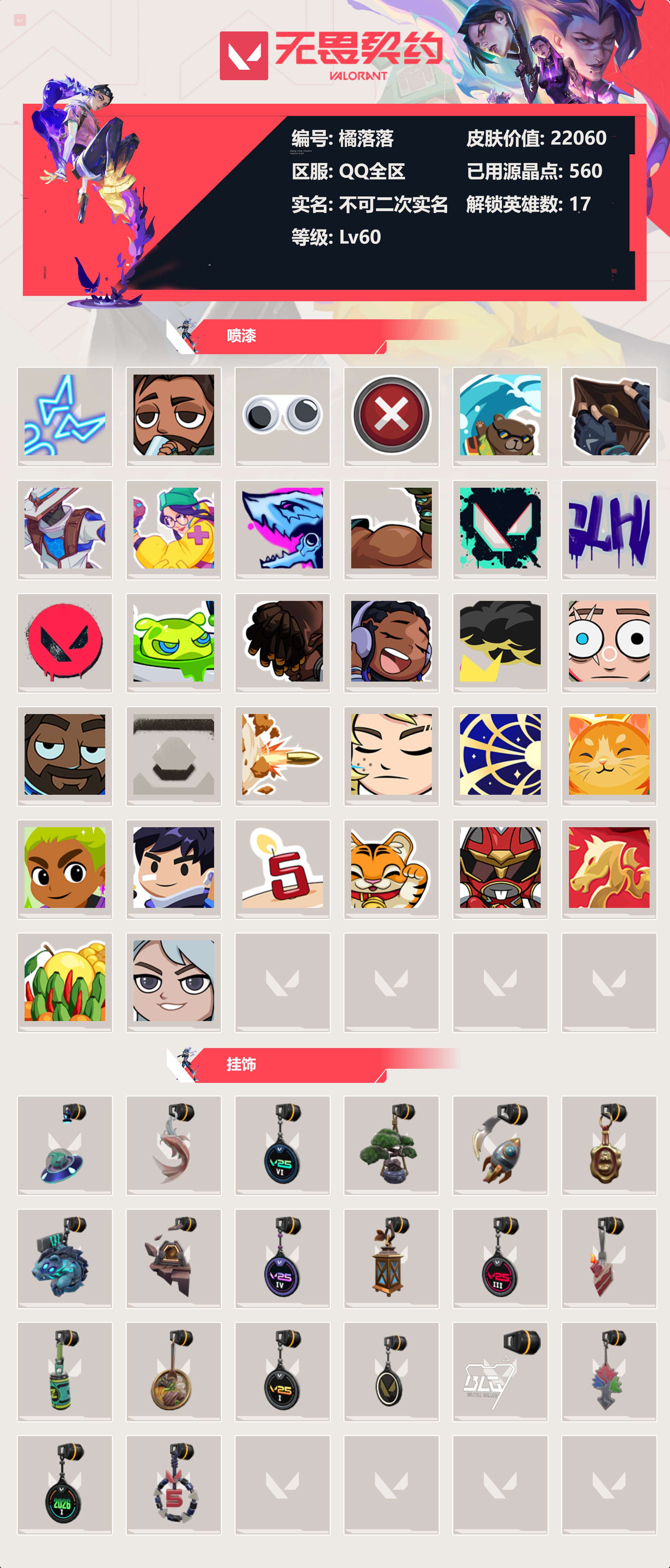 WWQLX425009无畏契约账号详情图3