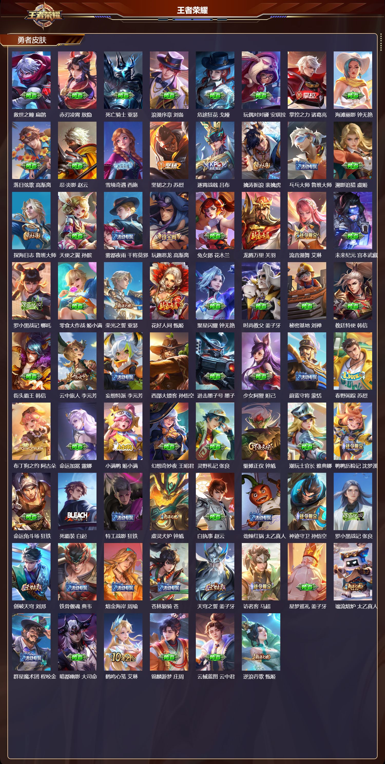 WZQM4208075王者荣耀账号详情图5