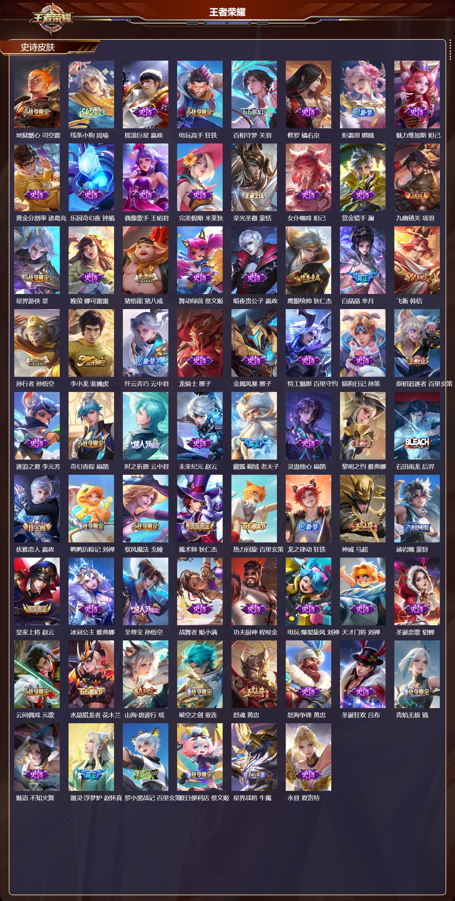 WZMK4208099王者荣耀账号详情图3 WZMK4208099王者荣耀账号详情图3