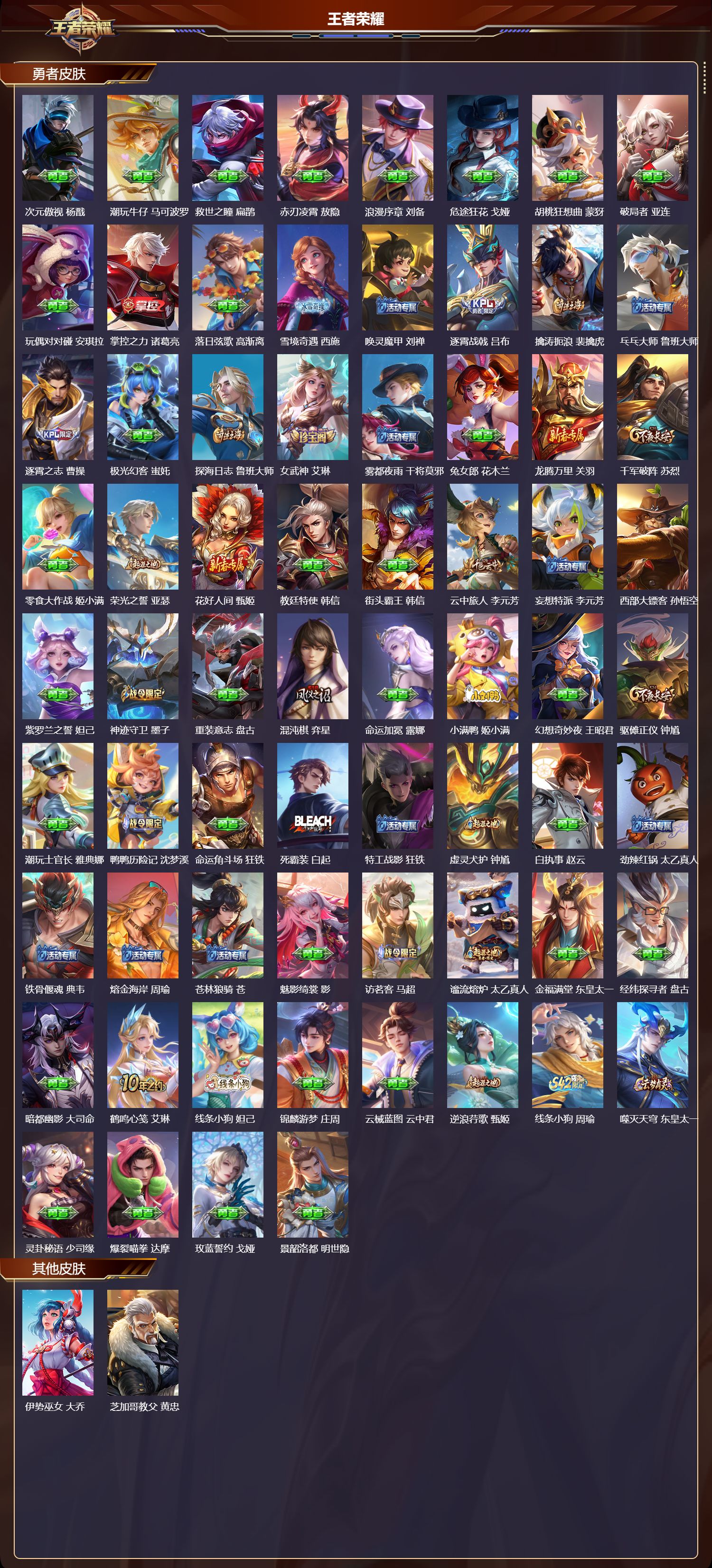 WZQM4208057王者荣耀账号详情图5