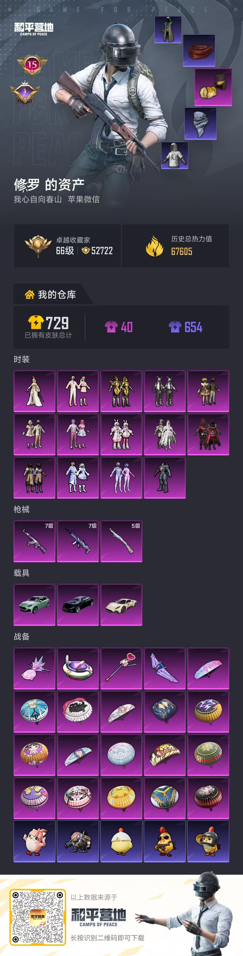 HPSJ4113681和平精英账号详情图2