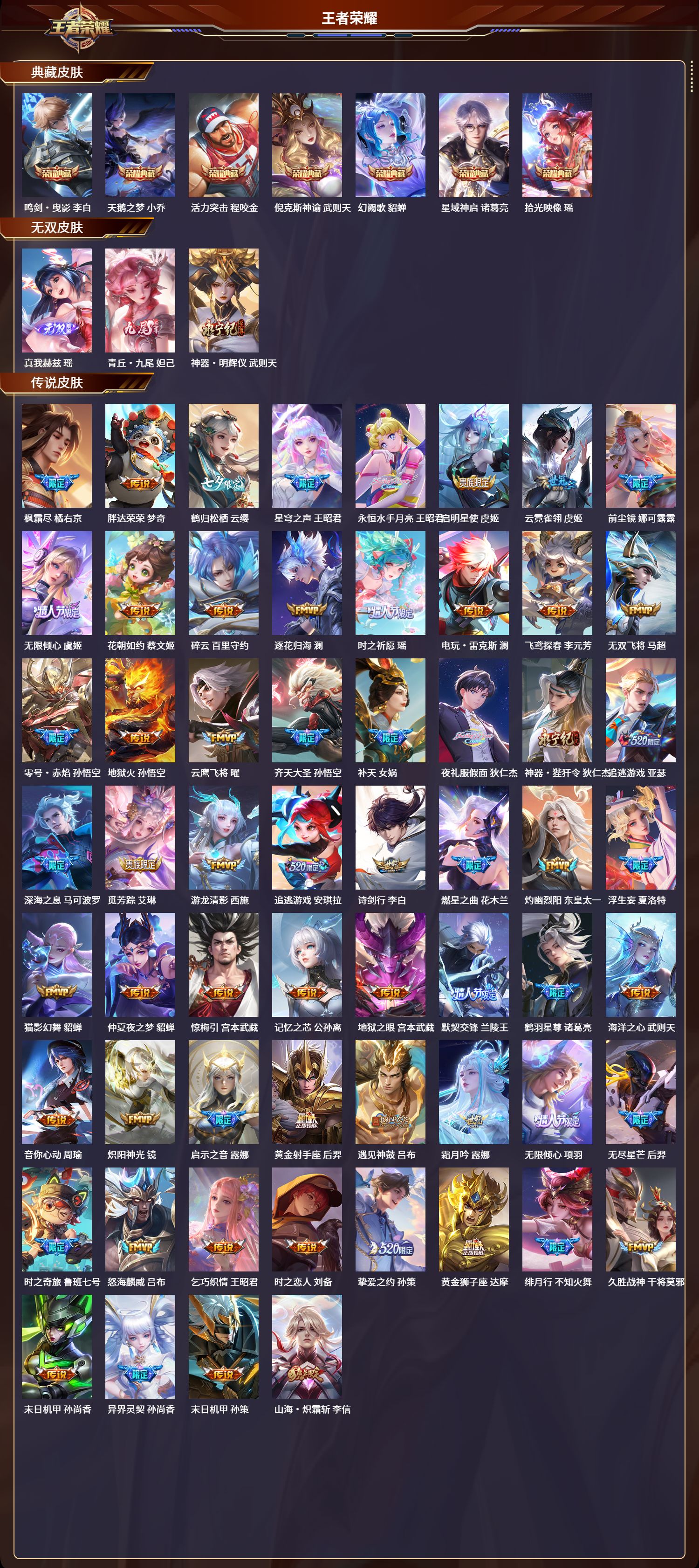 WZQM4208019王者荣耀账号详情图2