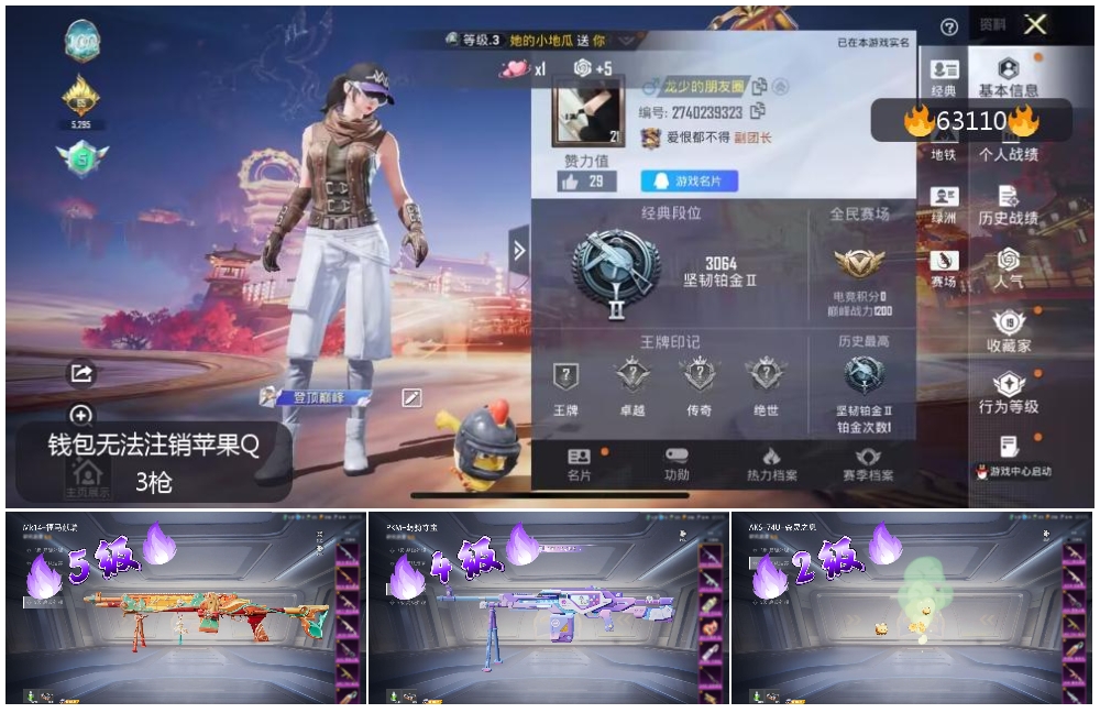 HPSJ4113724和平精英账号详情图4