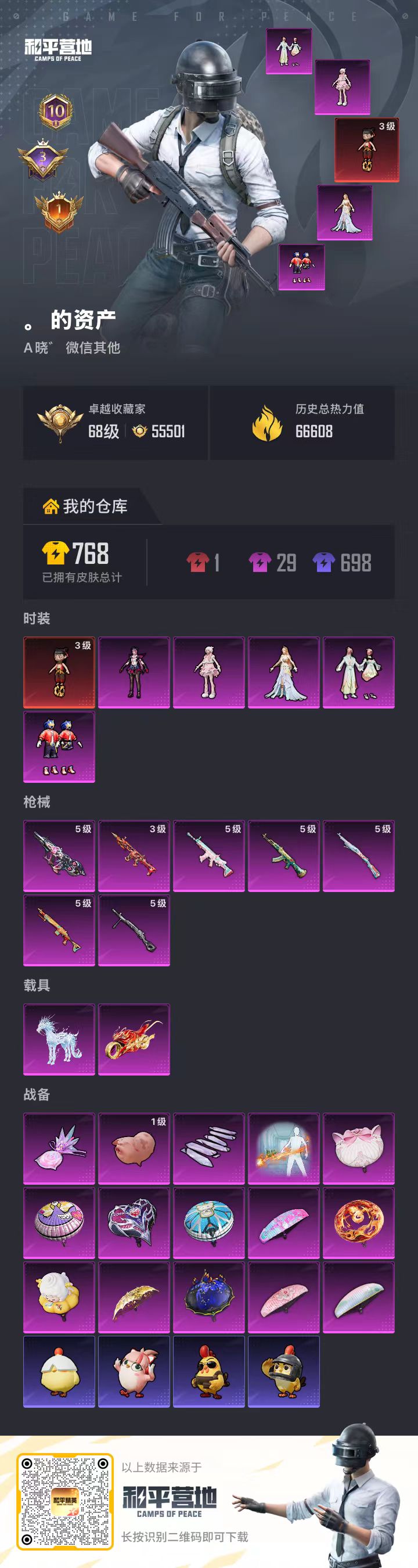 HPSJ4113679和平精英账号详情图2