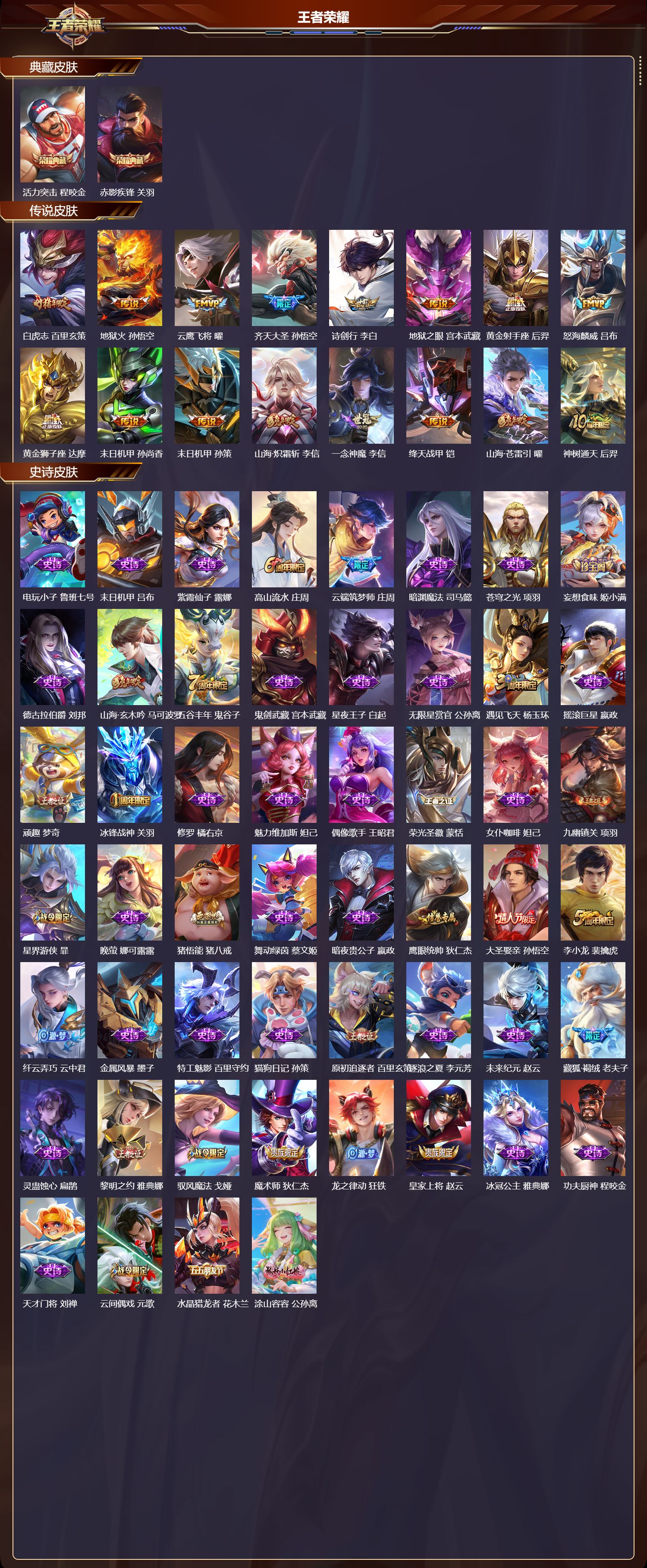 WZLX4224152王者荣耀账号详情图3 WZLX4224152王者荣耀账号详情图3