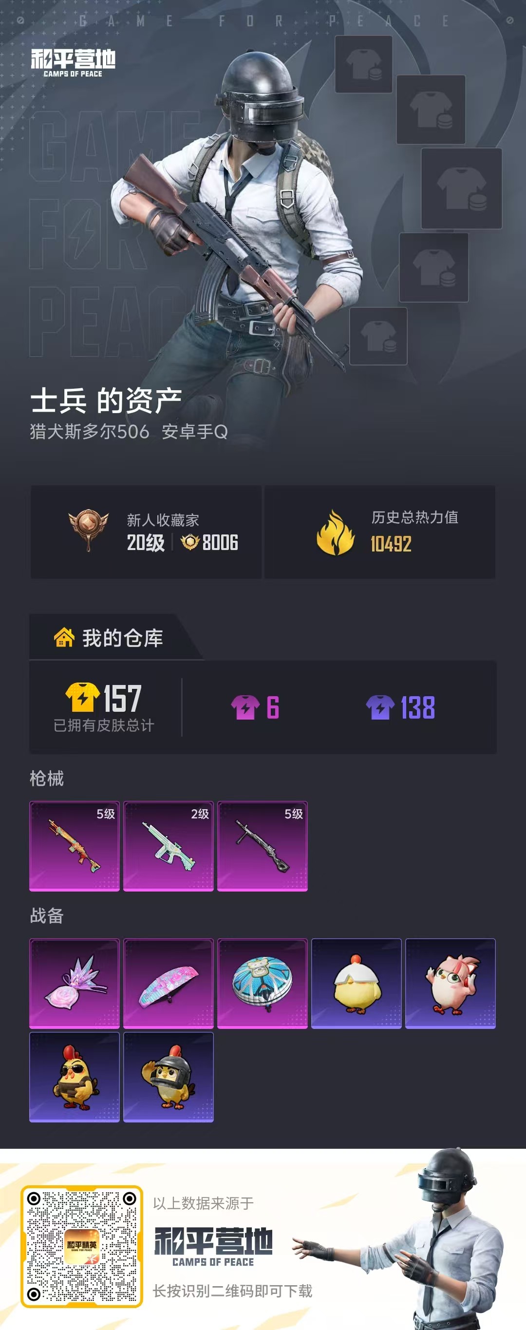 HPCMW4113502和平精英账号详情图2 HPCMW4113502和平精英账号详情图2