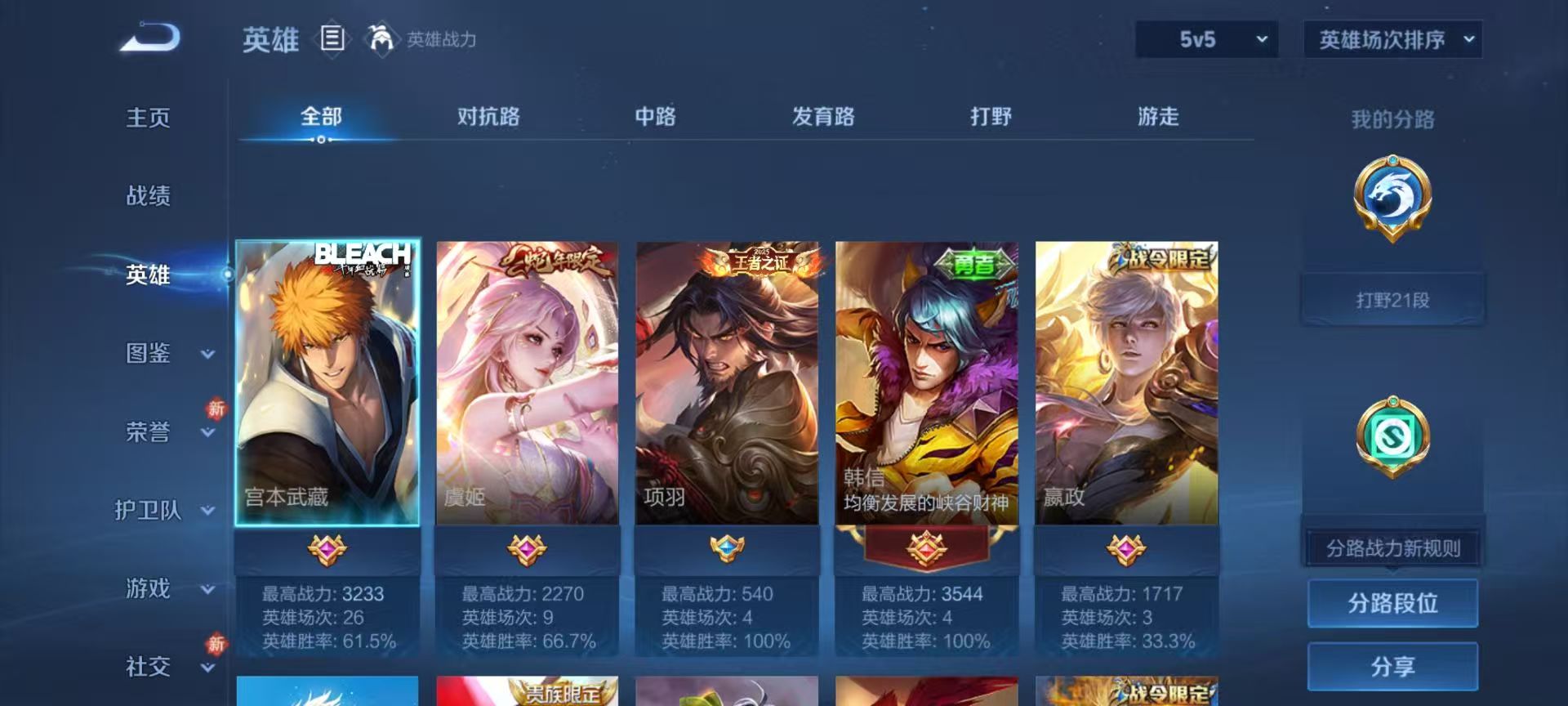 WZCMW4215001王者荣耀账号详情图5